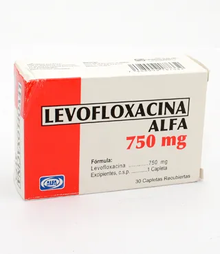 Levofloxacina Alfa 750 mg 30 Tabletas