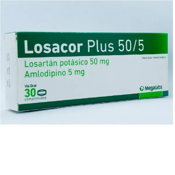 Losacor Plus 50/5mg 30 Comrpimidos
