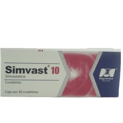 Simvast 10 mg 30 Corabletas