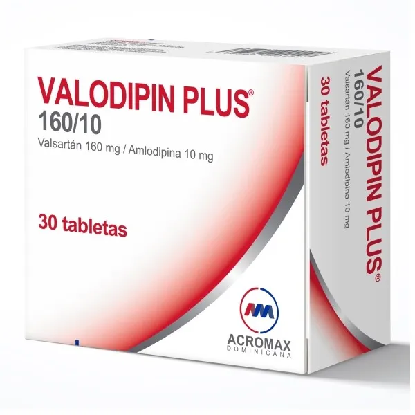 Valodipin Plus 160/10mg 30 Tabletas