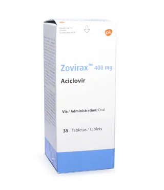 Zovirax 400 mg 25 Tabletas