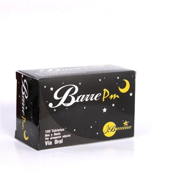 Barre Pm 100 Tabletas C/B Cada Blister