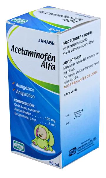 Acetaminofen Jarabe 60ml -Alfa