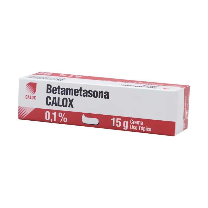 Betametasona 0.1% Calox Crema, Tubo 15g
