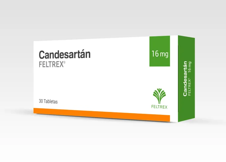 Candesartan 16mg Feltrex, 30 Tabletas