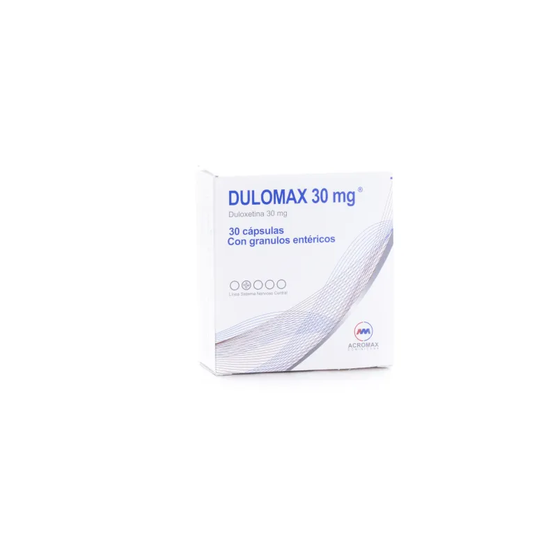 Dulomax 30mg, Caja de 30 Capsulas con Granulos Entericos