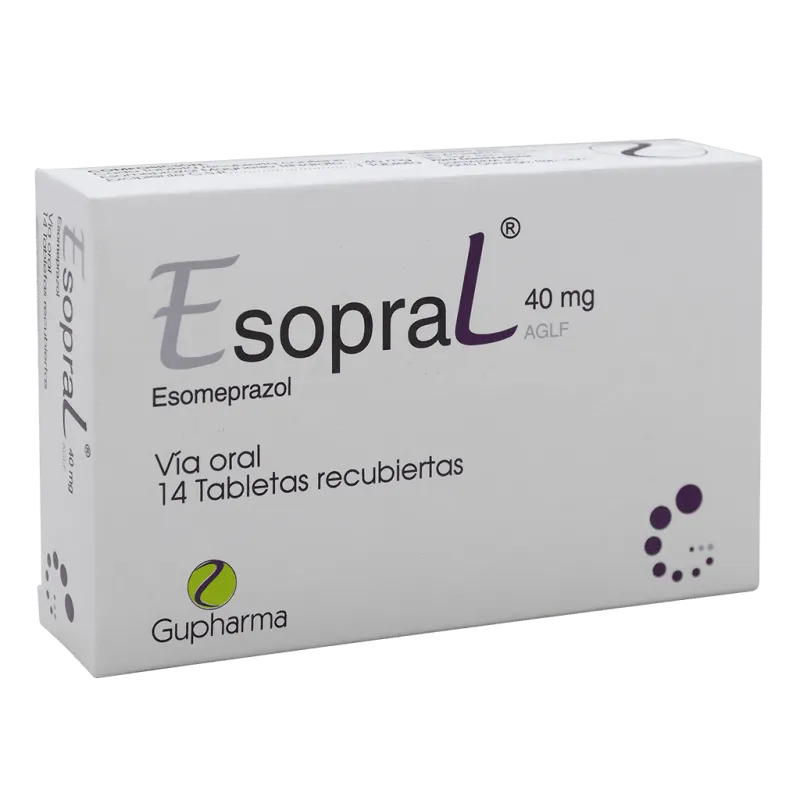 Esopral 40mg, 14 Tabletas