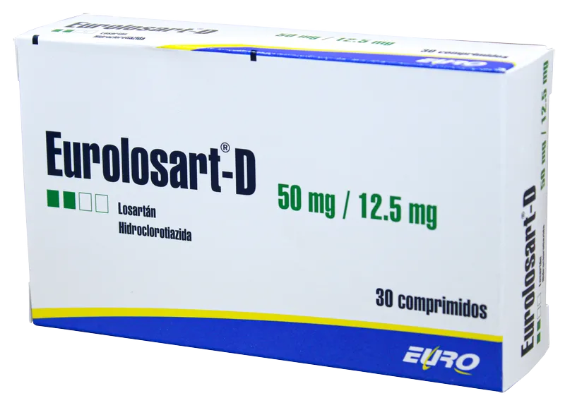 Eurolosart-D 50mg / 12.5mg, 30