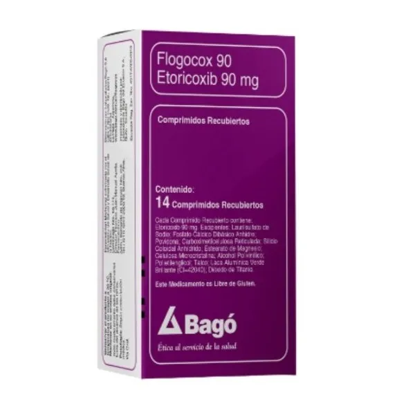 Flogocox 90mg, Caja de 14 Comprimidos Recubiertos
