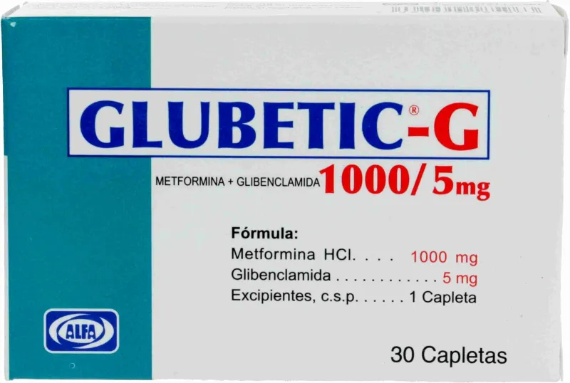 Glubetic-g 1000/5mg, 30
