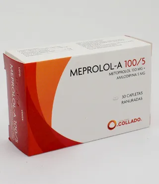 Meprolol A 100/5mg, 30 Capletas