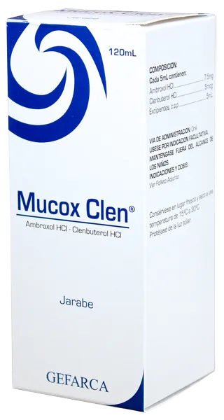 Mucox Clen Jarabe, Frasco 120ml