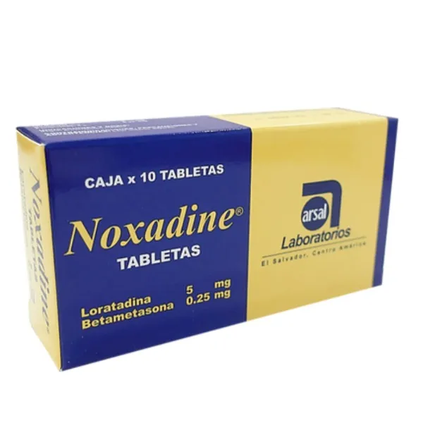 Noxadine 5/0.25mg, 10 Tabletas