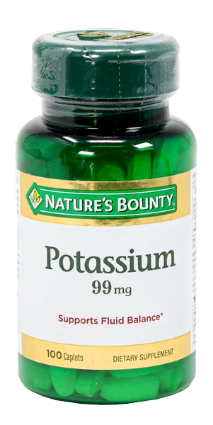 Potassium 99mg Natures Bounty, 100 Capsulas