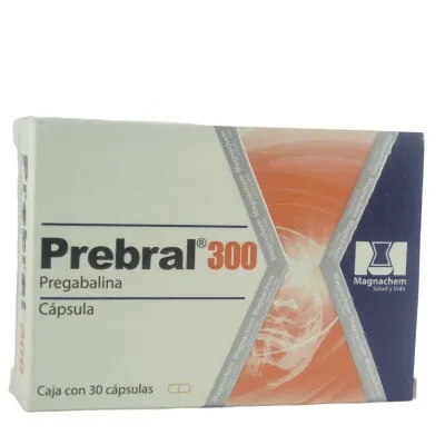 Prebral 300mg, 30 Capsulas