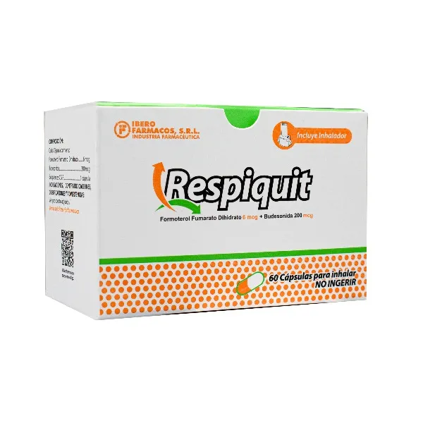 Respiquit 6/200mcg Para Inhalar, 60 Capsulas