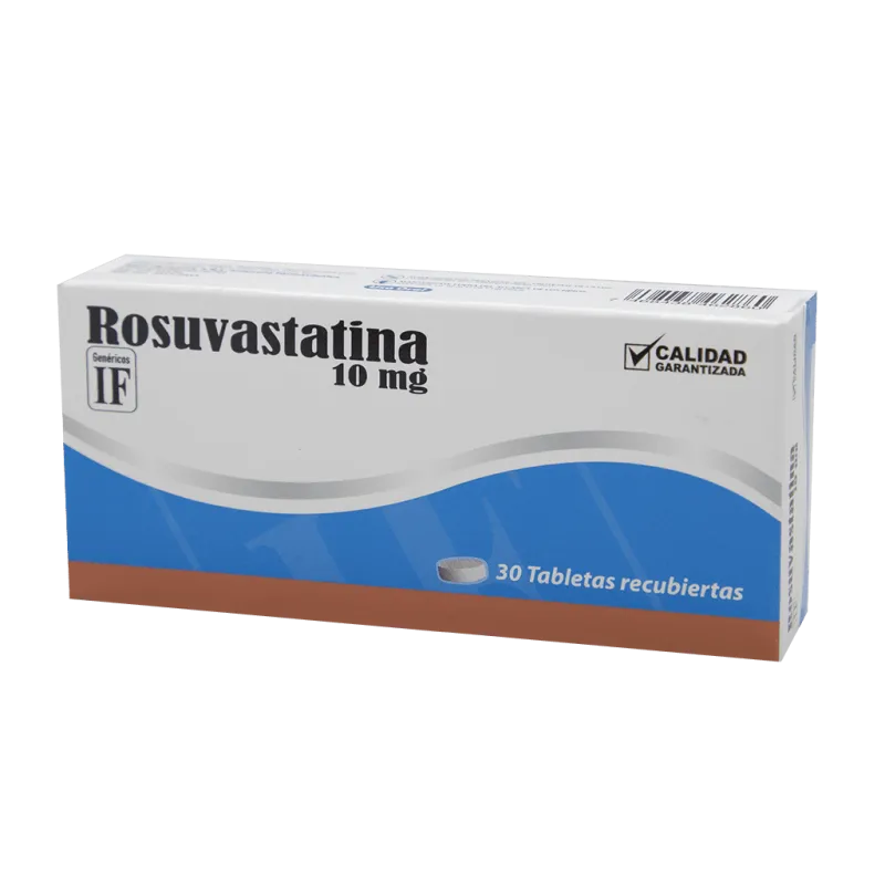 Rosuvastatina 10mg IF, 30 Tabletas