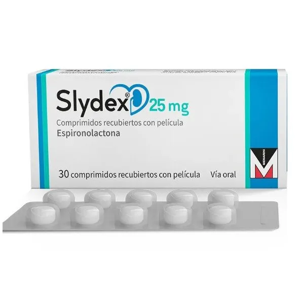 Slydex 25mg, Caja de 30 Comprimidos Recubiertos con Pelicula