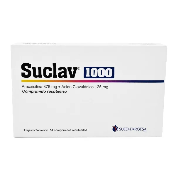 Suclav 1000, Caja de 14 Comprimidos Recubiertos