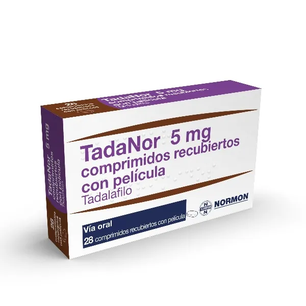 TadaNor 5mg, Caja de 28 Comprimidos Recubiertos con Pelicula