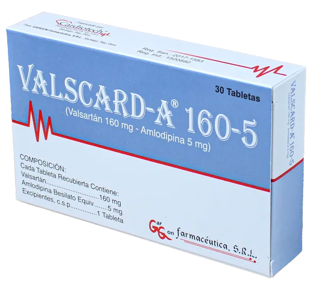 Valscard-A 160/5, 30 Tabletas
