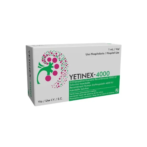 Yetinex-4000ui Solucion Inytectable, Vial 1ml®