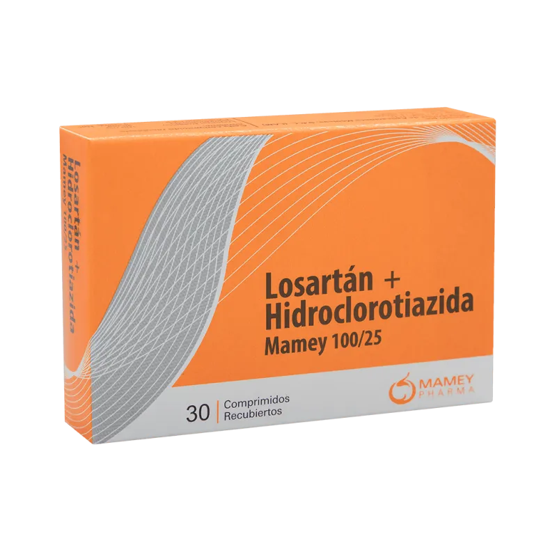 Losartan + Hctz 100/25mg x 30 Tab--Mamey