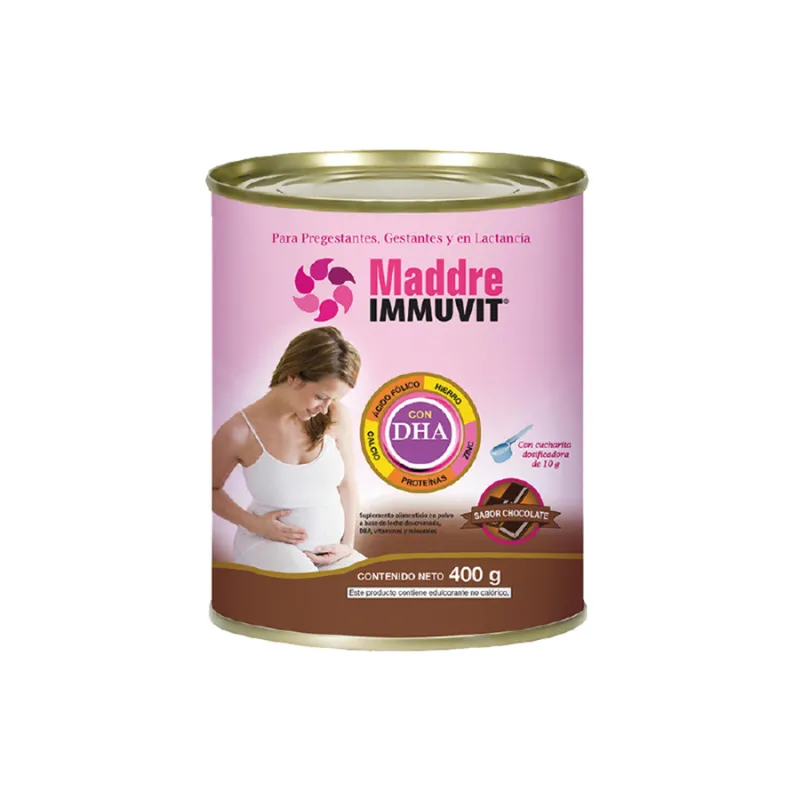 Maddre Inmuvit DHA Polvo 400gr Choco