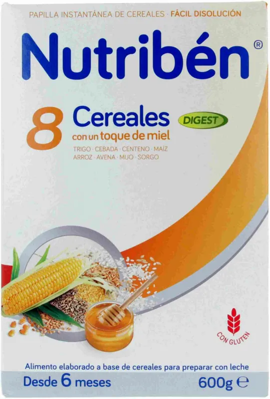 Nutriben 8 Cereales Miel Digest 600gr