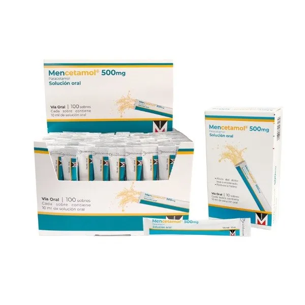 Mencetamol 500mg /100 Sol. Bebibles