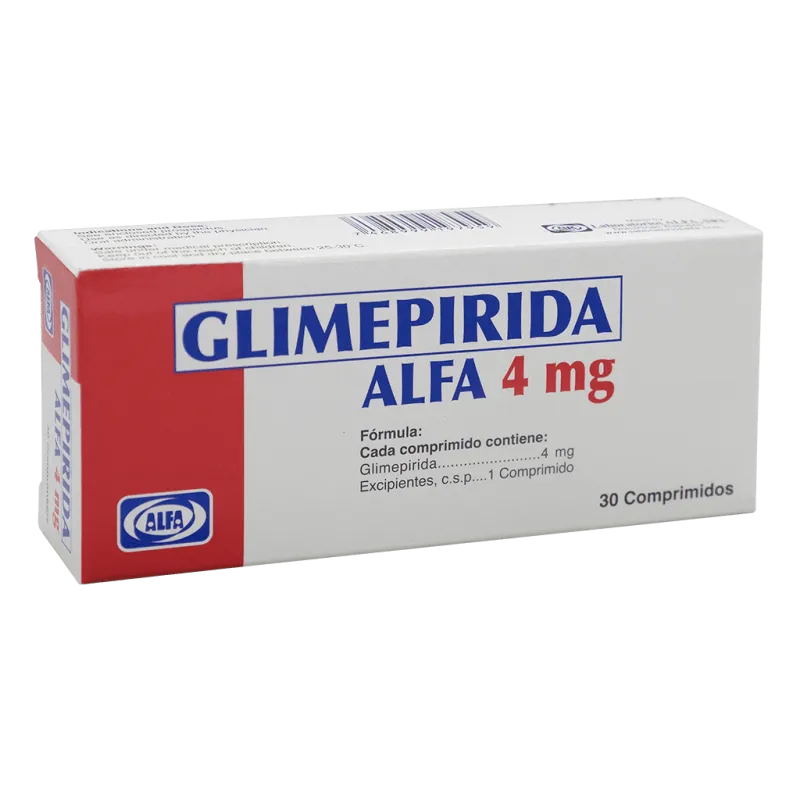 Glimepirida Alfa 4mg x 30comp