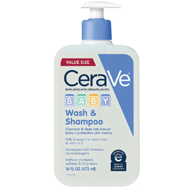 Cerave Baby Wash Shampoo 237 ml Oil Free Limpiador y Sham