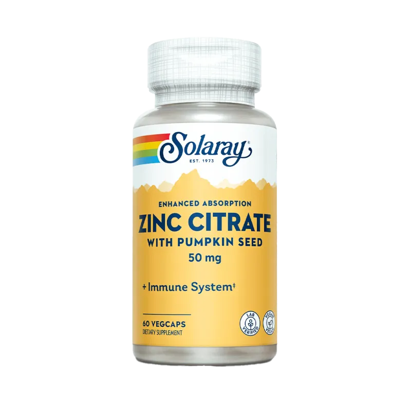 Solaray Zinc Citrato 50mg x 60caps