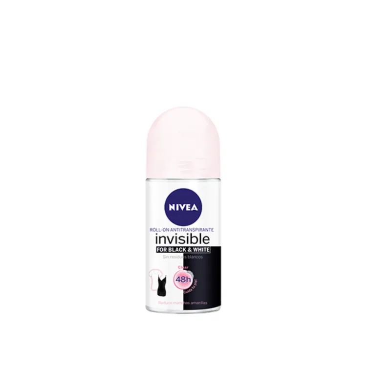 Nivea Desod. Clear Inv. Rollon 50ml Rosado
