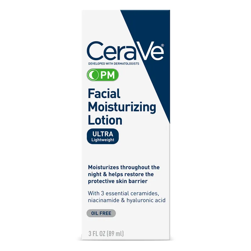 Cerave Loción Hidratante Facial Ultra Pm sin Aceite 89 ml