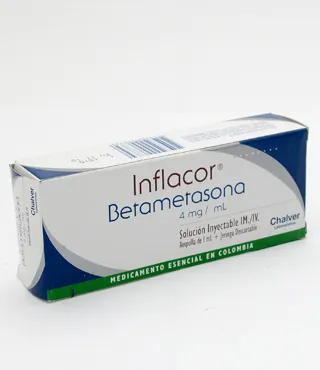 Inflacor 4 mg 1 ml Solucion Inyectable