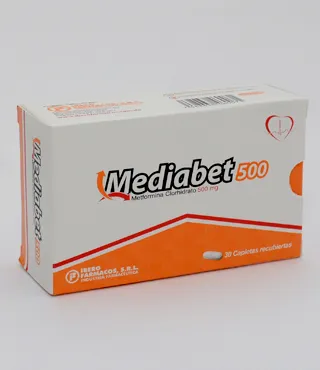 Mediabet 500 mg 30 Capletas