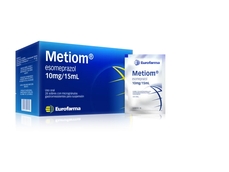 Metiom 10 mg 28 Sobres para Suspension