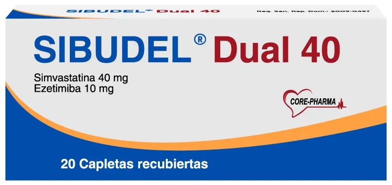 Sibudel Dual 40/10 mg 20 Capletas