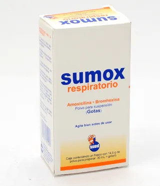 Sumox Respiratorio 30 ml Suspension Oral Gotas Polvo