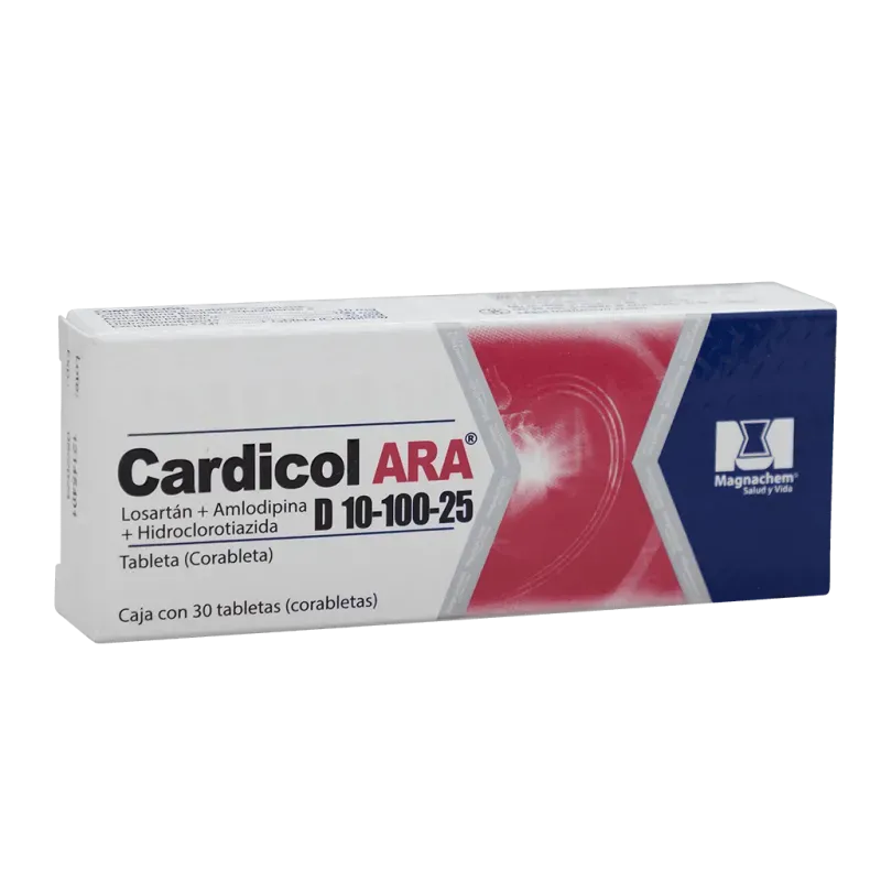 Cardicol Ara D 10/100/25mg x 30 Corabl
