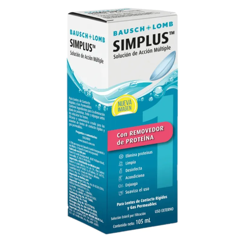Bausch & Lomb Simplus Sol. Lentes Cont. 105 ml