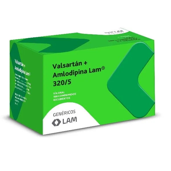 Valsartan+ Amlodipina 310/5 x 100 Comp LAM