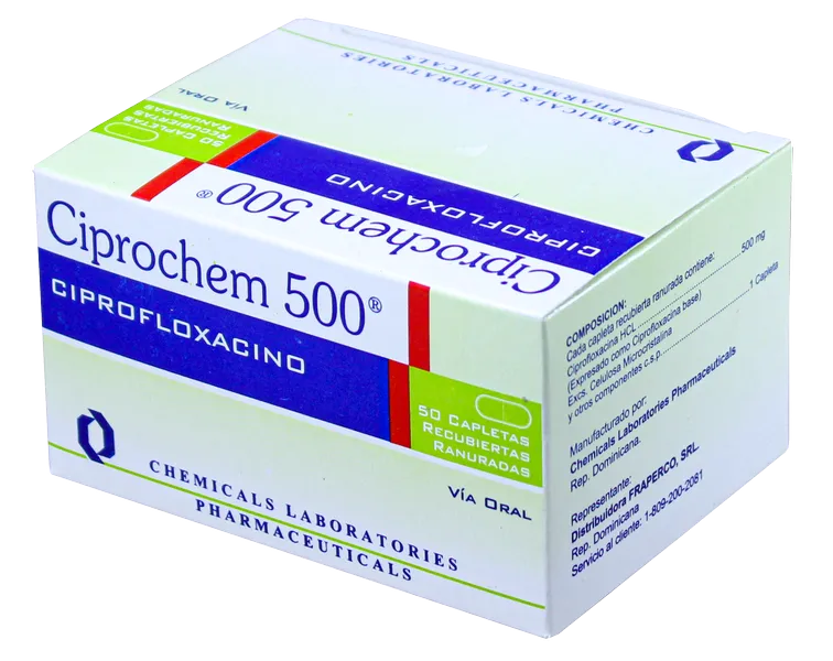 Ciprochem 500 mg. x 50/S Capletas