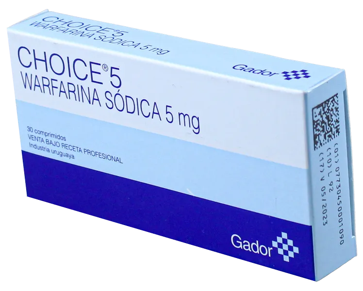 Choice 5 mg x 30 Comps ( Warfarina )