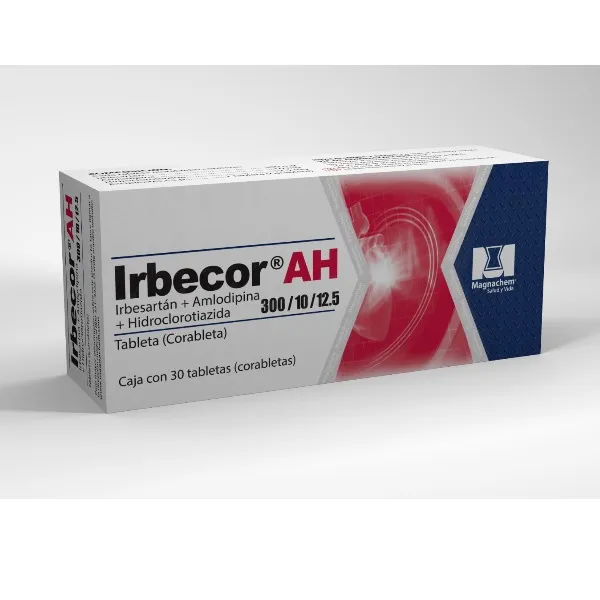 Irbecor Ah 300/10/12.5mg 30 Tabletas