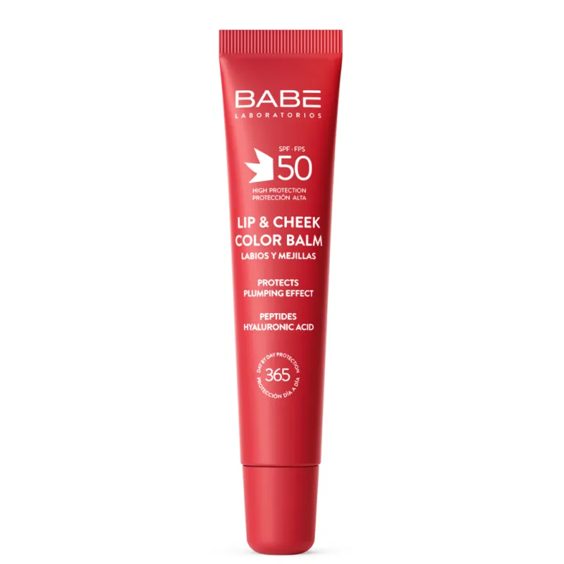 Babe Lip Cheek Labios y Mejillas Color Balms Red Spf50 20mL