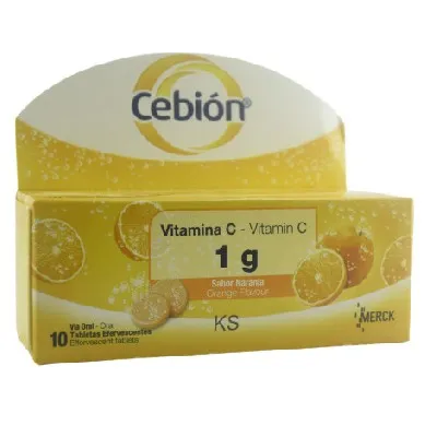 Cebion Naranja 1g 10 Tabletas Efervecentes