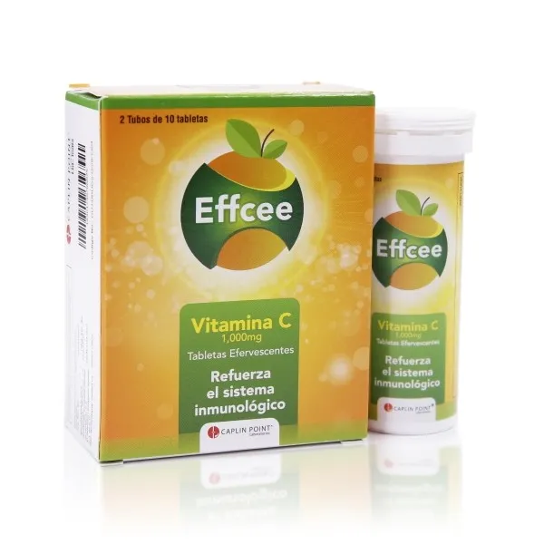 Effcee 1g 20 Tabletas Efervecentes Vitamina C