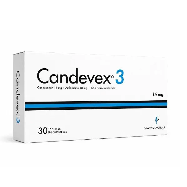 Candevex 16mg 30 Tabletas